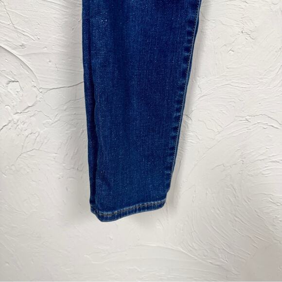 J Crew Blue Mid Rise Toothpick Jeans Womens 25 Skinny Denim Classic Casual - Picture 3 of 7